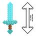 Mattel Minecraft Diamond Sword Διαμαντένιο Σπαθί JLJ39