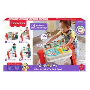 Fisher-Price® Laugh & Learn® Activity Table & Easel Εκπαιδετικό Τραπέζι-Πίνακας 4-σε-1 JLM96