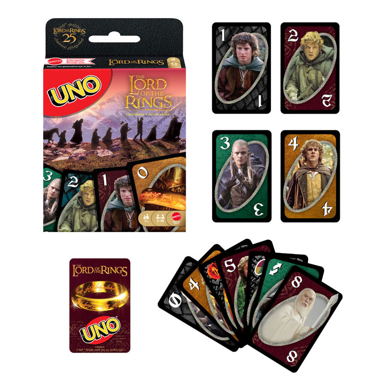 Mattel Uno Lord Of The Rings JMF13