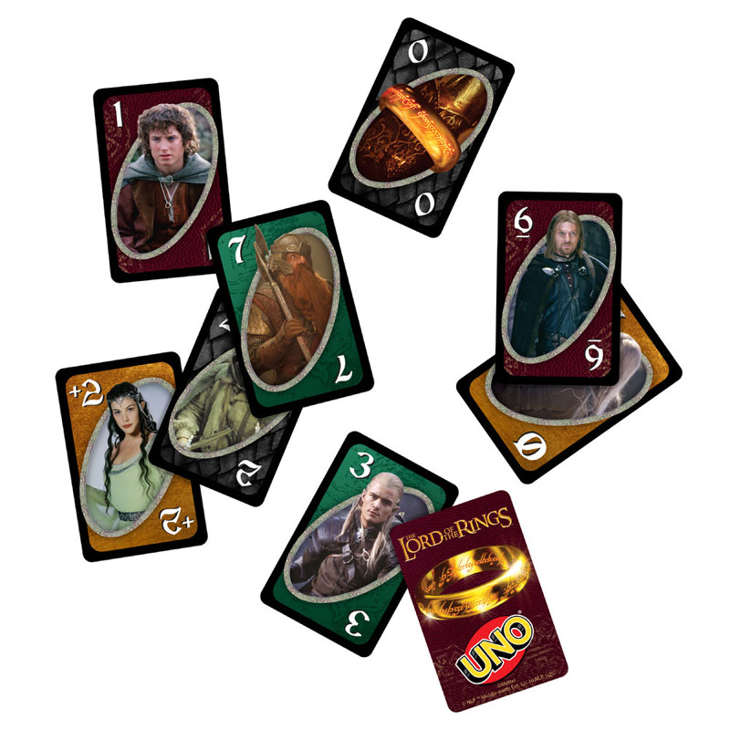 Mattel Uno Lord Of The Rings JMF13