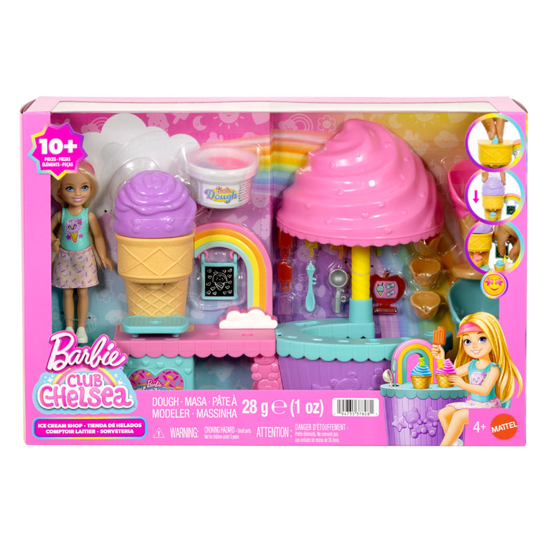 Mattel Barbie Club Chelsea Ice Cream Shop Playset - Εργαστήριο Παγωτού JMJ42