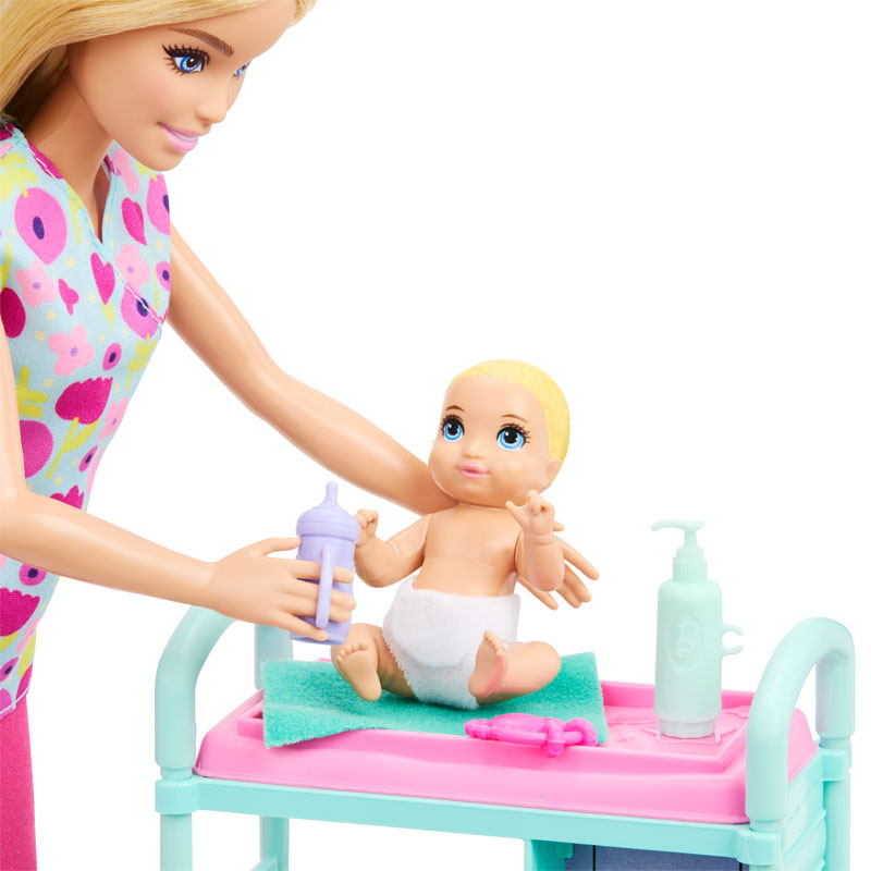 Mattel Barbie Careers Baby Doctor Doll Παιδίατρος Ξανθιά JMK12