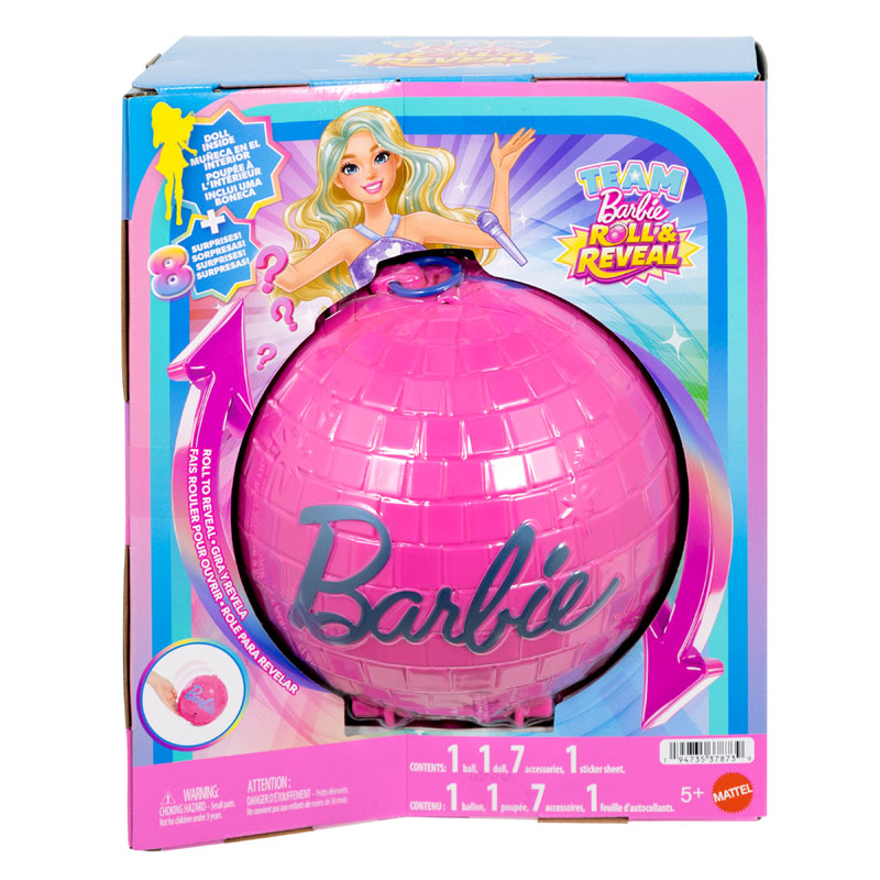 Mattel Barbie® Team Barbie™ Roll & Reveal™ Pop Star Κούκλα με Αξεσουάρ JMK19