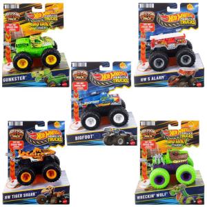 Mattel Hot Wheels Οχήματα Monster Trucks Attack Pack - Σχέδια JMK92