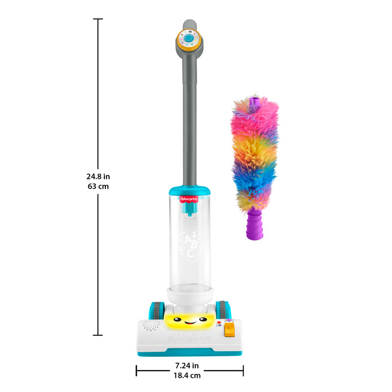 Fisher-Price® Laugh & Learn® 2-in-1 Vacuum Εκπαιδευτική Ηλεκτρική Σκούπα JMM35
