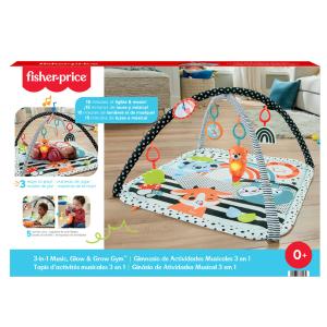 Fisher Price Μουσικό Γυμναστήριο 3-in-1 Music Glow & Grow Gym JMN72