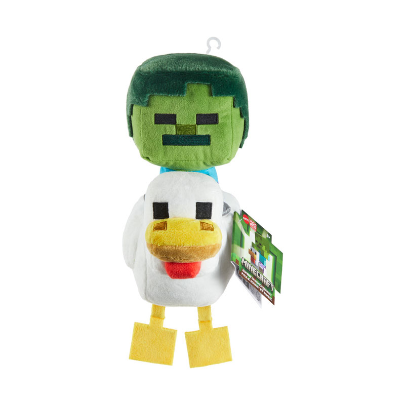 Mattel Minecraft Deluxe Zombie Chicken Jockey Λούτρινο 20εκ. JMY77