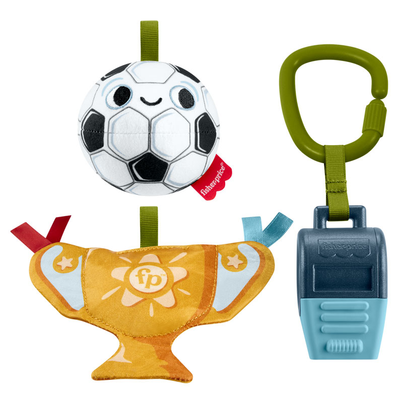 Fisher-Price® Κουδουνίστρες Σετ Ποδόσφαιρο Mini Me Moments™ Let's Goal™ Gift Set JNG08