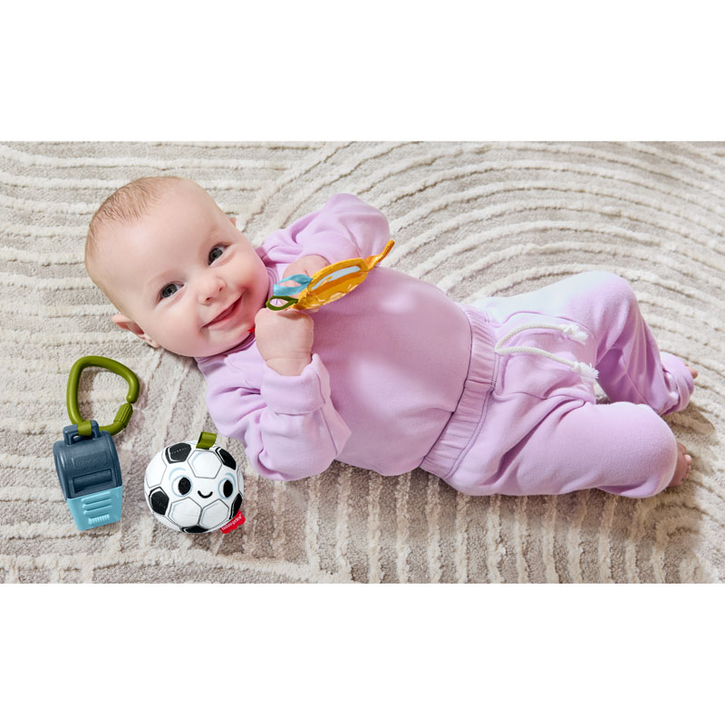 Fisher-Price® Κουδουνίστρες Σετ Ποδόσφαιρο Mini Me Moments™ Let's Goal™ Gift Set JNG08