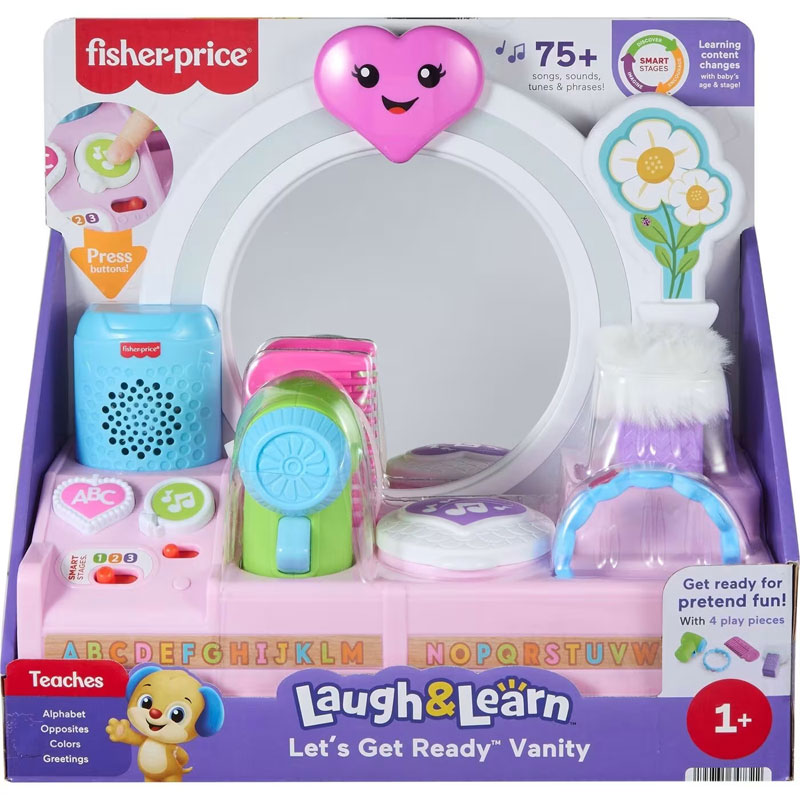 Fisher-Price® Laugh & Learn® Let's Get Ready™ Vanity - Εκπαιδευτική Τουαλέτα Ομορφιάς JNV92