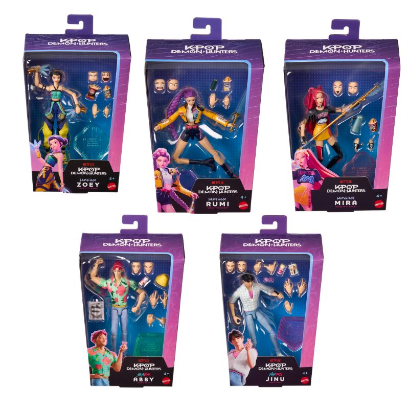 Mattel K-Pop Demon Hunters® Φιγούρες με Εκφράσεις & Αξεσουάρ 15εκ. - Σχέδια JRY29
