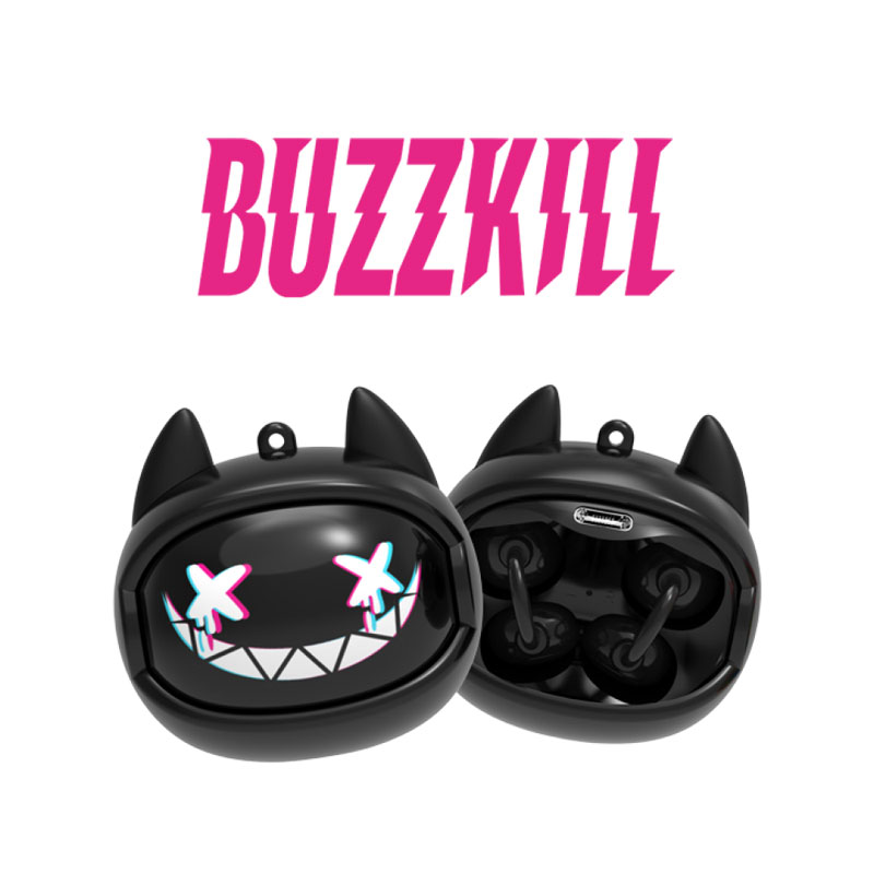 GOAT by Kiddoboo Earbuds Buzzkill KBG08BLK