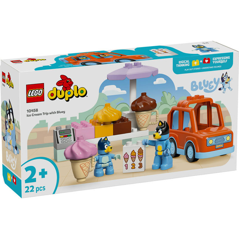 LEGO Duplo Bluey Ice Cream Trip with Bluey 10458