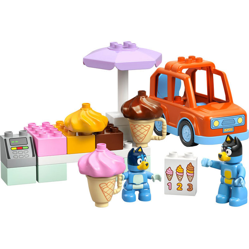 LEGO Duplo Bluey Ice Cream Trip with Bluey 10458