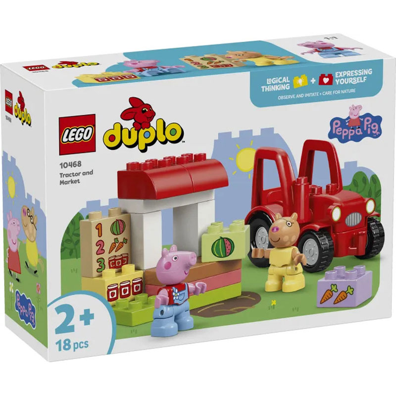 Lego Duplo Peppa Pig Tractor and Market 10468