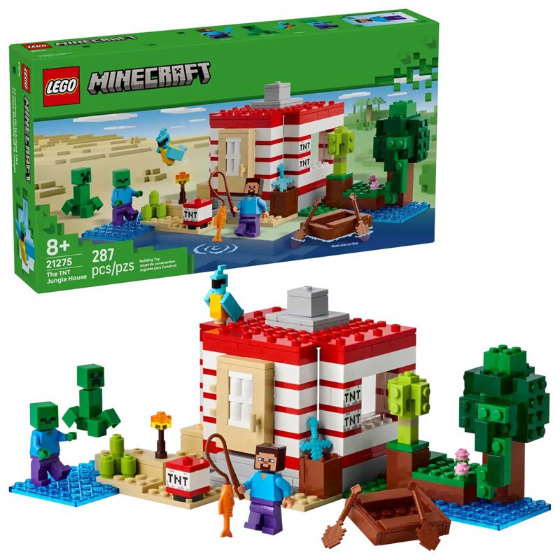 LEGO Minecraft The TNT Jungle House 21275
