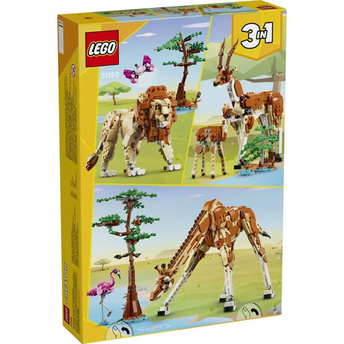 Lego Creator 3-in-1 Wild Safari Animals 31150