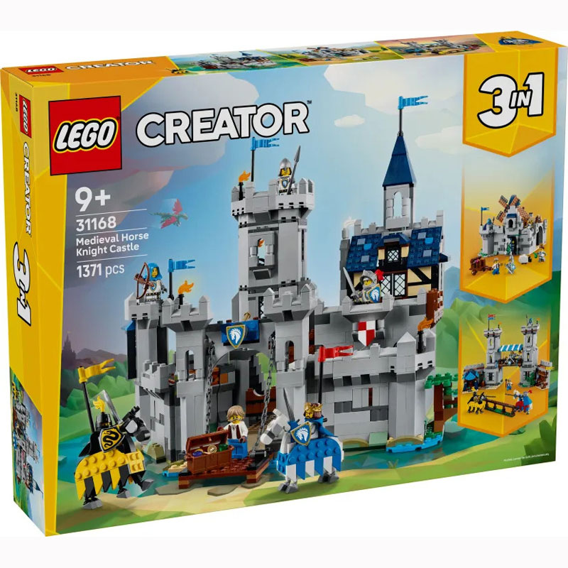 Lego Creator 3 in 1 Medieval Horse Knight Castle 31168