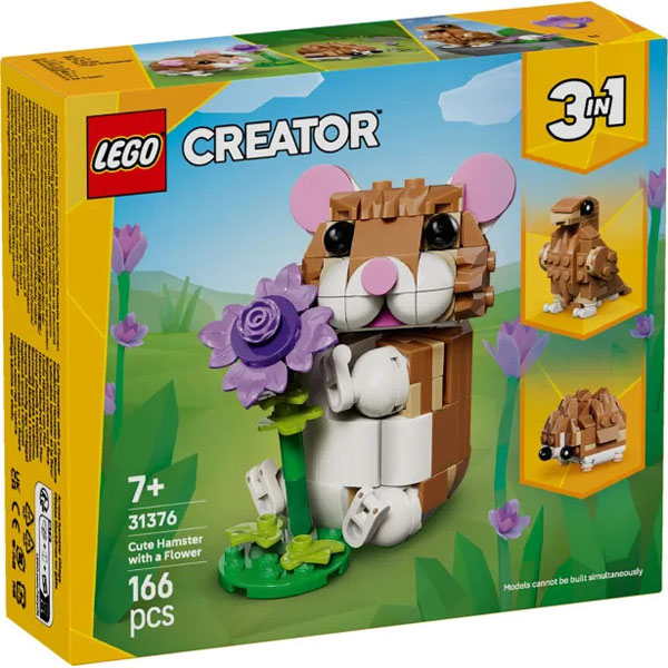Lego Creator 3in1 Cute Hamster With A Flower 31376