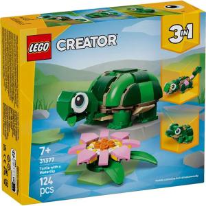 Lego Creator 3in1 Turtle With A Water Lily Flower 31377