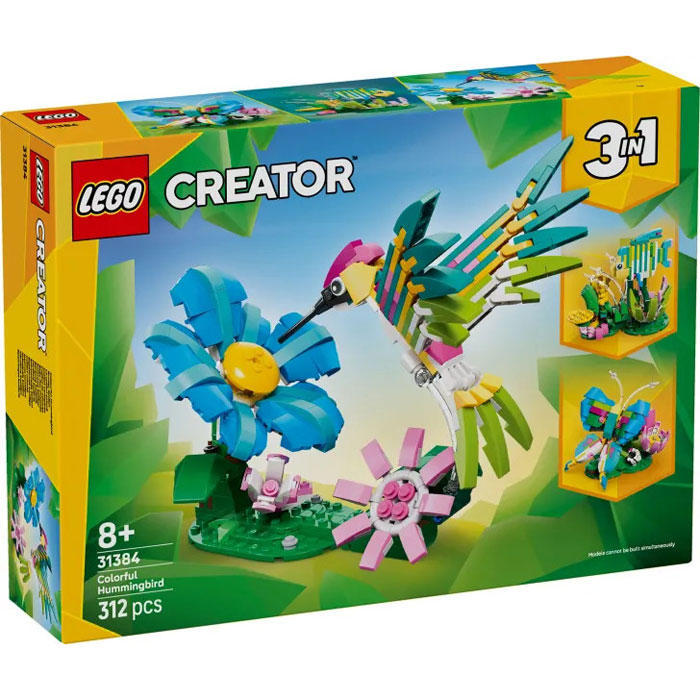 Lego Creator 3in1 Wild Animals: Colorful Hummingbird 31384