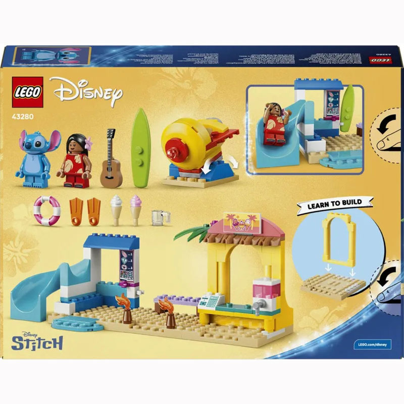 Lego Disney Stitch Beach Fun With Lilo & Stitch 43280