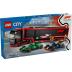 Lego City F1 Truck With RB20 & AMR24 F1 Cars 60445