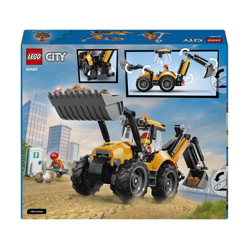 LEGO® City Yellow Backhoe Loader 60480