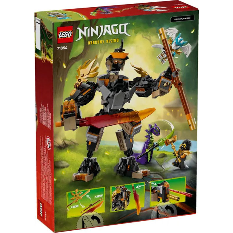 LEGO Ninjago Cole's Mission Mech & Dragon Zane 71854