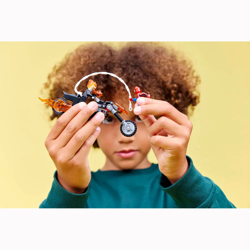 Lego Marvel Spider-Man vs. Ghost Rider Motorcycle 76335