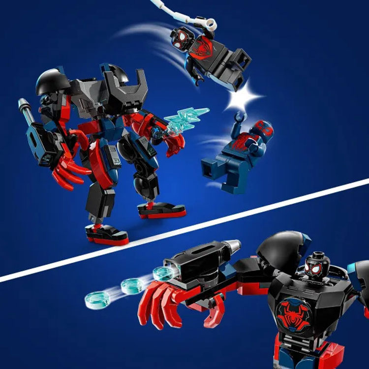 Lego Marvel Miles Morales Mech vs. Spider-Man 2099 76337