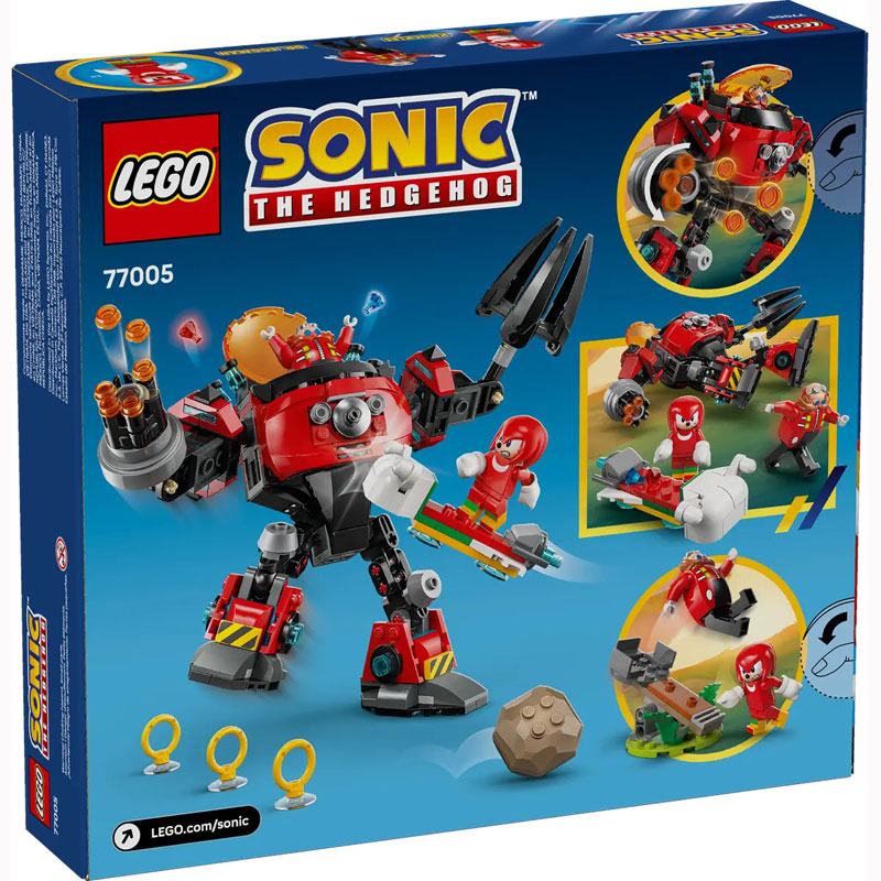 LEGO® Sonic the Hedgehog™  Knuckles vs. Dr. Eggman Egg Crusher Mech 77005