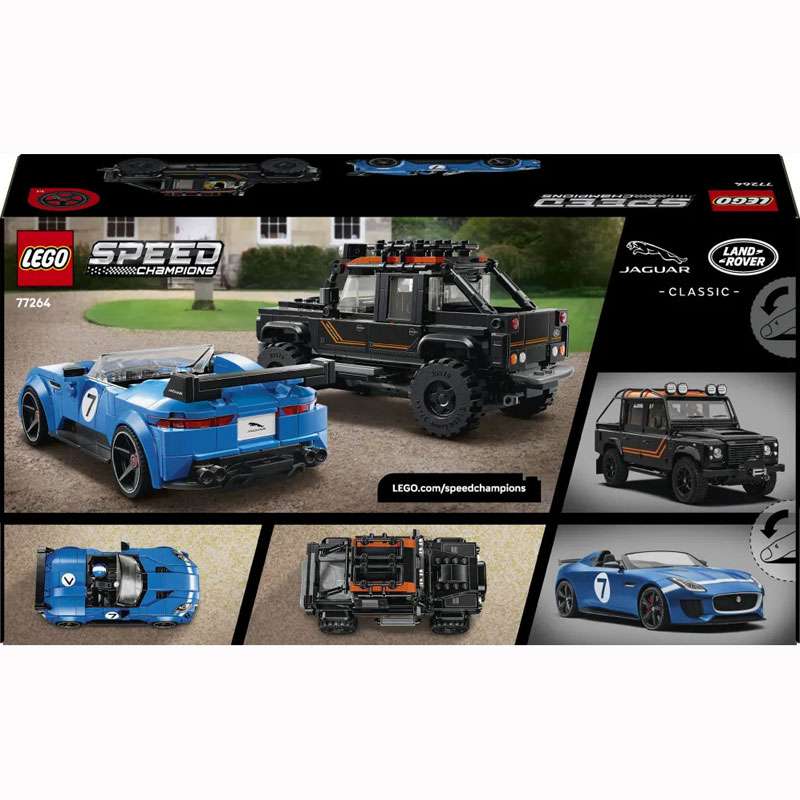 LEGO® Speed Champions Jaguar Project 7 & Land Rover Defender 77264