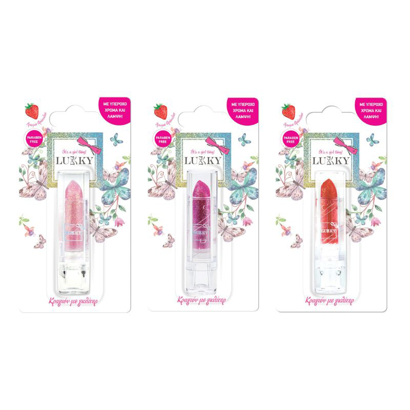 Giochi Preziosi LUKKY Κραγιόν με Γκλίτερ - 3 Σχέδια LUK03000