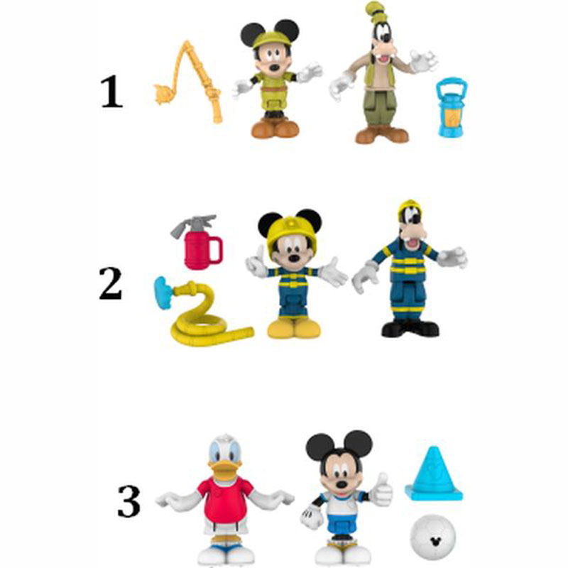 Giochi Preziosi 2 Pack Φιγούρες Mickey 7,5cm με αρθρώσεις (3 σχέδια) MCC04520