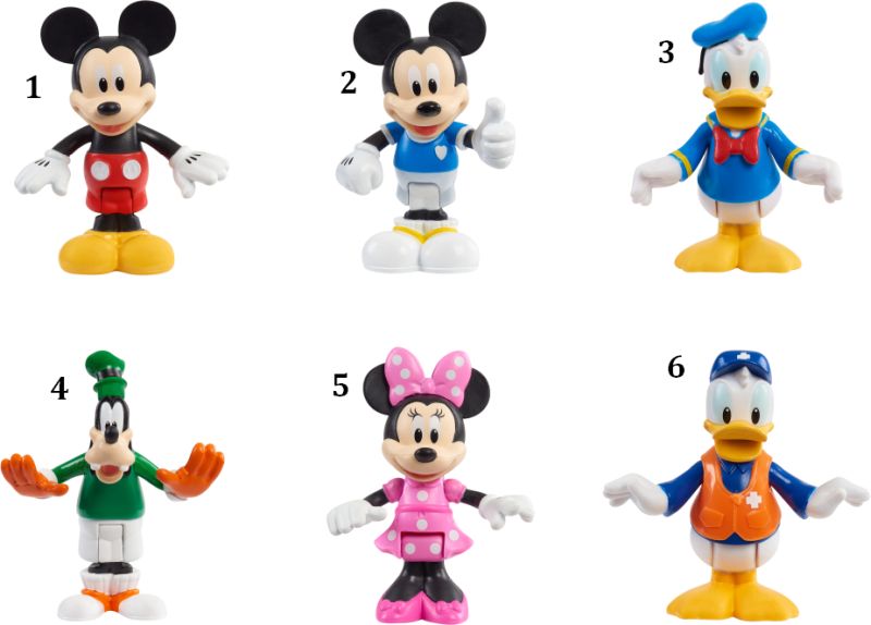 Giochi Preziosi Φιγούρα Mickey 7,5cm με αρθρώσεις (6 σχέδια) MCC07000