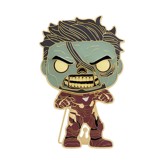 Funko Pop! Pin: Marvel - Zombie Iron Man (Glows in the Dark) #20 Large Enamel Pin (MVPP0058)
