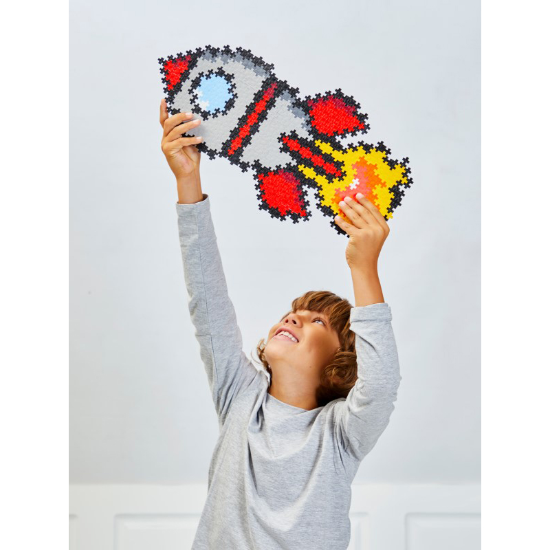 Plus-Plus Puzzle By Number Space Rocket - Παζλ Πύραυλος 500τμχ. PLS3930