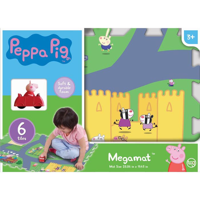 Giochi Preziosi Megamat Χαλάκι Παζλ Με Όχημα Πέππα PP021000