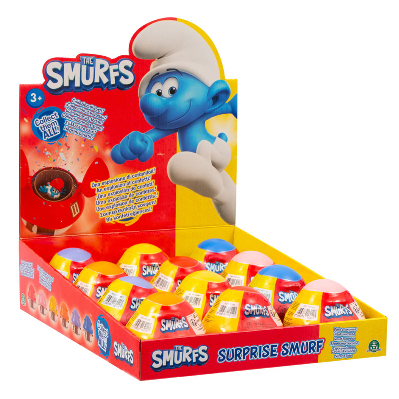 Giochi Preziosi Smurfs Στρουμφάκια Σπιτάκι 10cm με Κονφετί & Φιγούρα 5,5cm - Σχέδια PUF13000