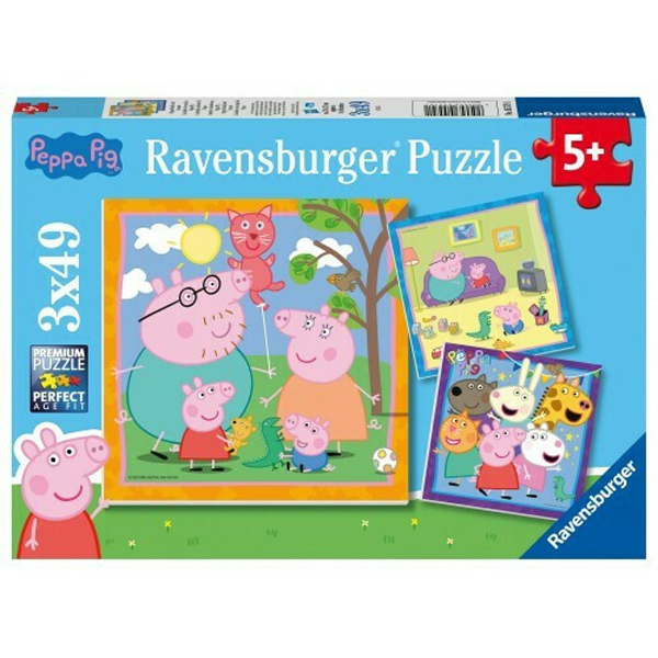 Ravensburger Παζλ 3x49 τεμ. Πέππα το Γουρουνάκι