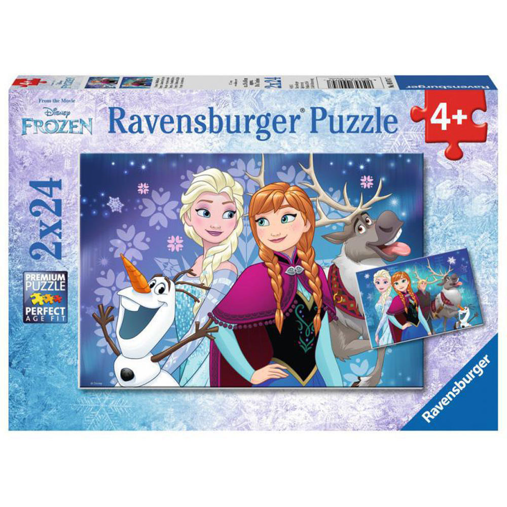 Ravensburger Παζλ 2x24 τμχ Ψυχρά & Ανάποδα Σέλας 09074