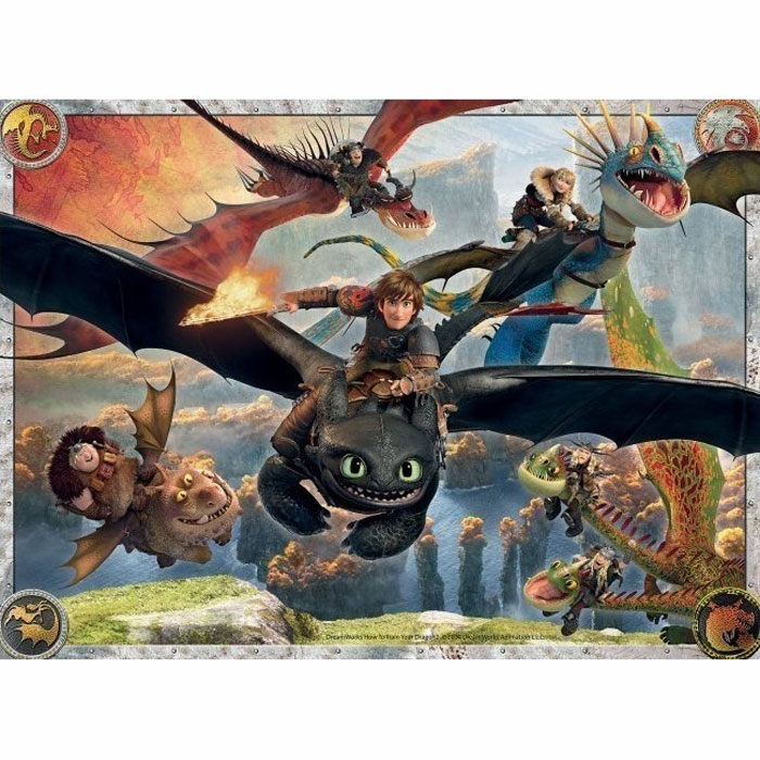 Ravensburger Puzzle 150 XXL τμχ How to train your dragon 10015