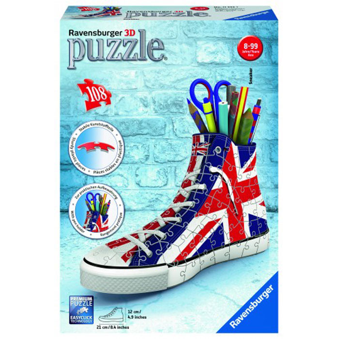 Ravensburger 3D Puzzle 108 τμχ Sneaker UK Flag 11222