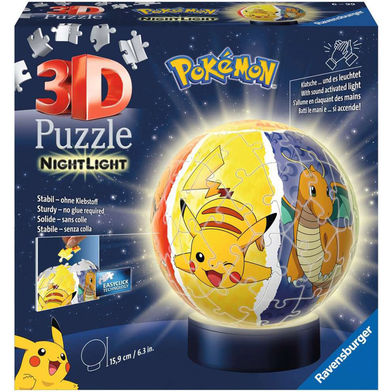 Ravensburger 3D Puzzle Μπαλαλάμπα Τρέλα Pokemon 72 τμχ 11547