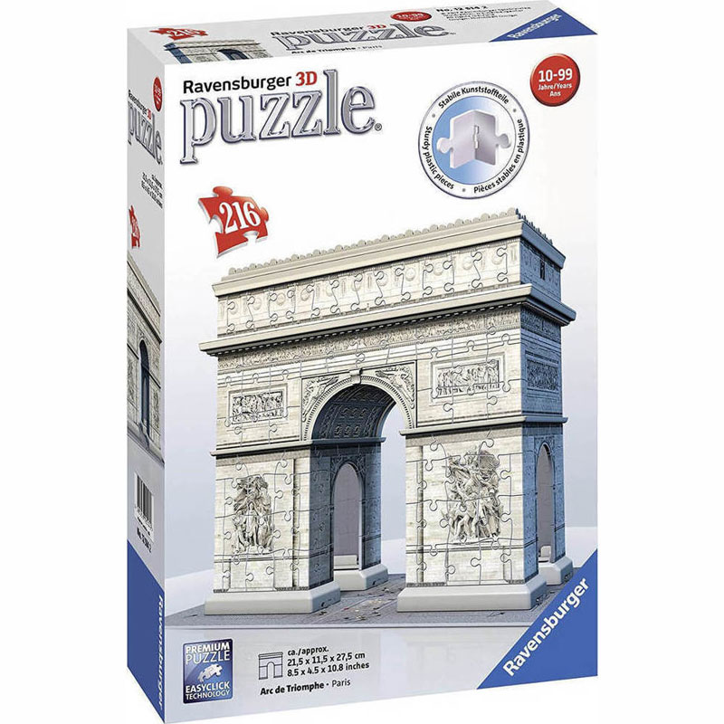 Ravensburger 3D Παζλ 216 τμχ Αψίδα του Θριάμβου 12514