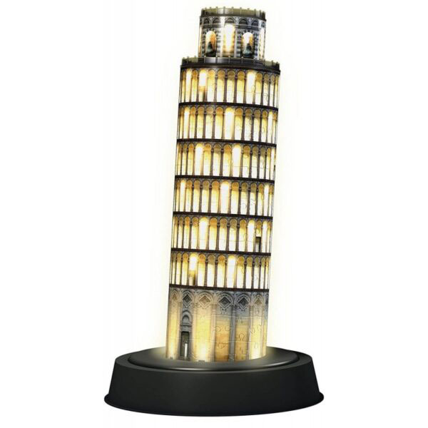 Ravensburger 3D Puzzle 216τμχ Πύργος της Πίζας Night Edition 12515