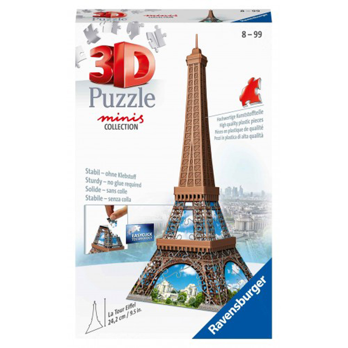 Ravensburger 3D Puzzle Minis 54 τεμ. Πύργος του Άιφελ 12536