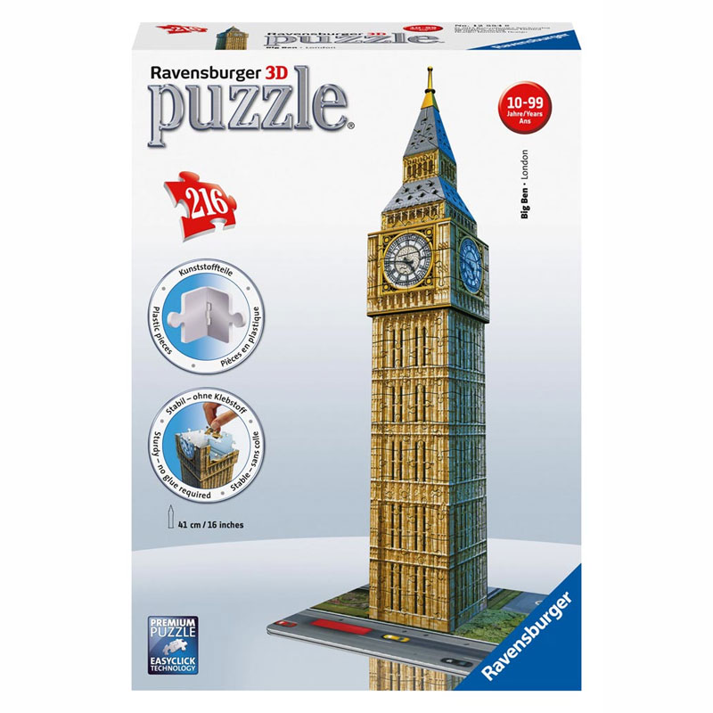 Ravensburger 3D Puzzle Midi Κτίρια Big Ben 216 τμχ 12554