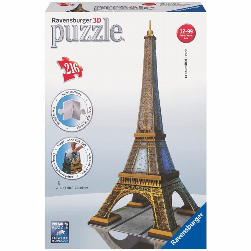 Ravensburger 3D Παζλ Ο Πύργος του Άιφελ 216 τμχ 12556